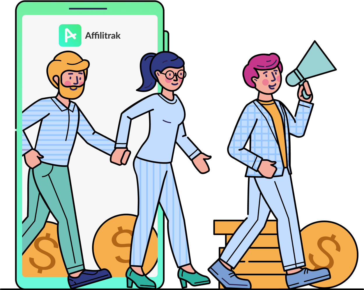 Affilitrak Characters